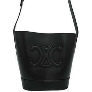 Celine Cuir Triomphe Bucket Leather Shoulder Bag